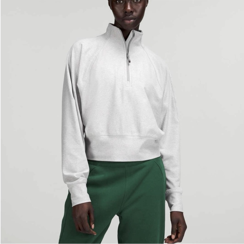 Lululemon Ready To Rulu half Zip Pullover | Heathered Gray | Size: 6